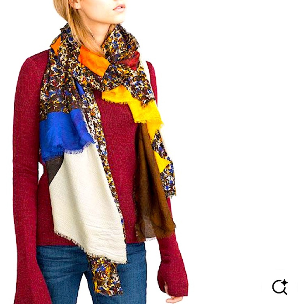 Zara Abstract Women's Scarf - gently used